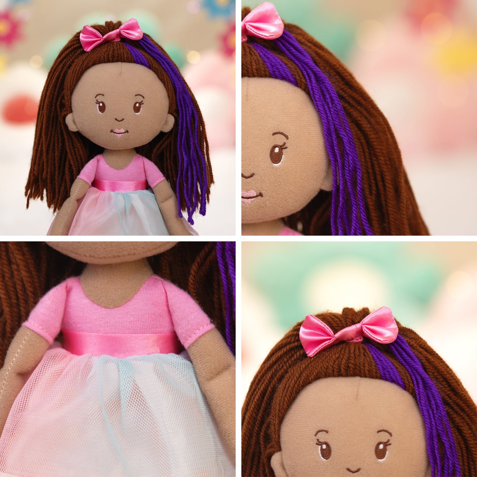 Manhattan Toy Groovy Girls Iris Soft Doll – 13" Posable Fashion Doll with Stylable Brown Hair & Magnetic Hands (Ages 3+)