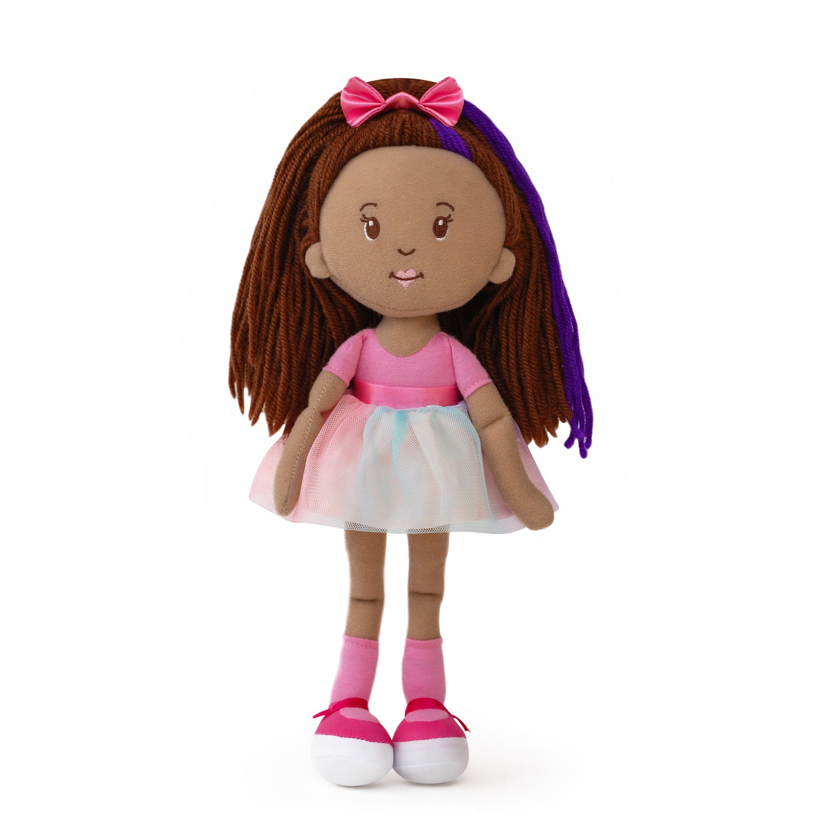 Manhattan Toy Groovy Girls Iris Soft Doll – 13" Posable Fashion Doll with Stylable Brown Hair & Magnetic Hands (Ages 3+)