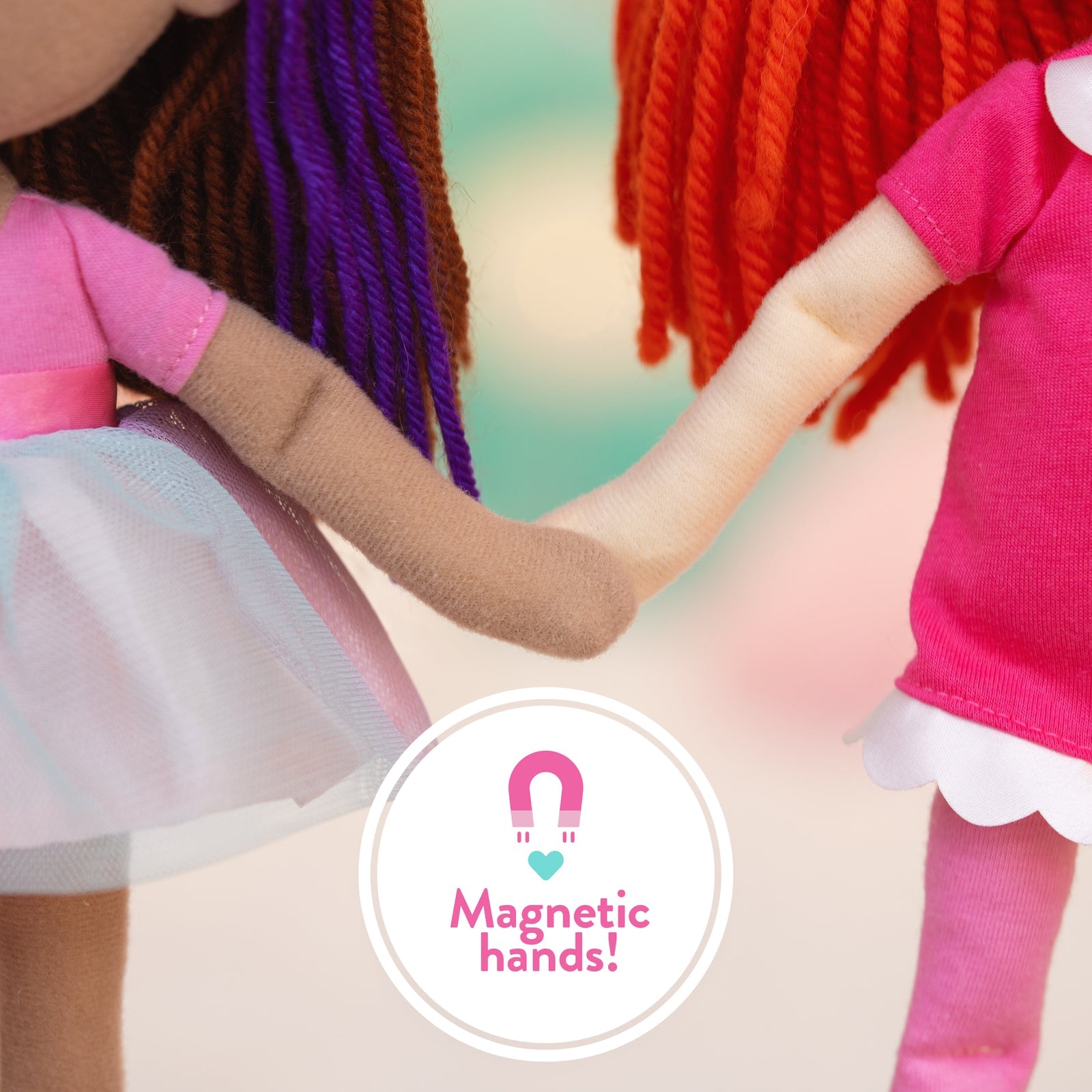 Manhattan Toy Groovy Girls Iris Soft Doll – 13" Posable Fashion Doll with Stylable Brown Hair & Magnetic Hands (Ages 3+)