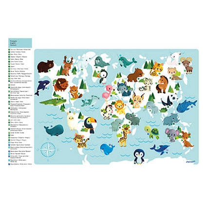 Janod Minikids Magnetic World Map