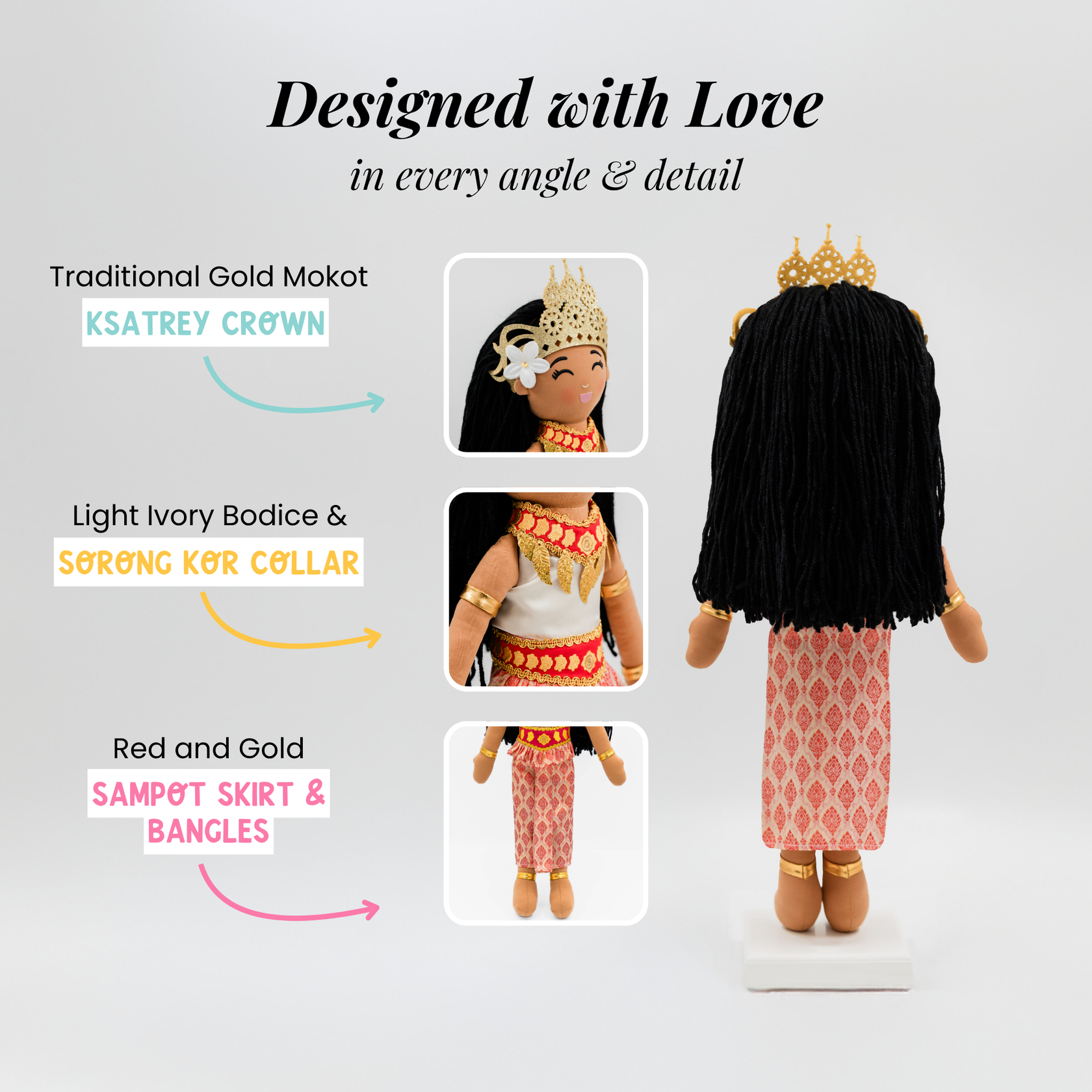 Joeydolls Cambodian 'Soriya' Cultural Doll