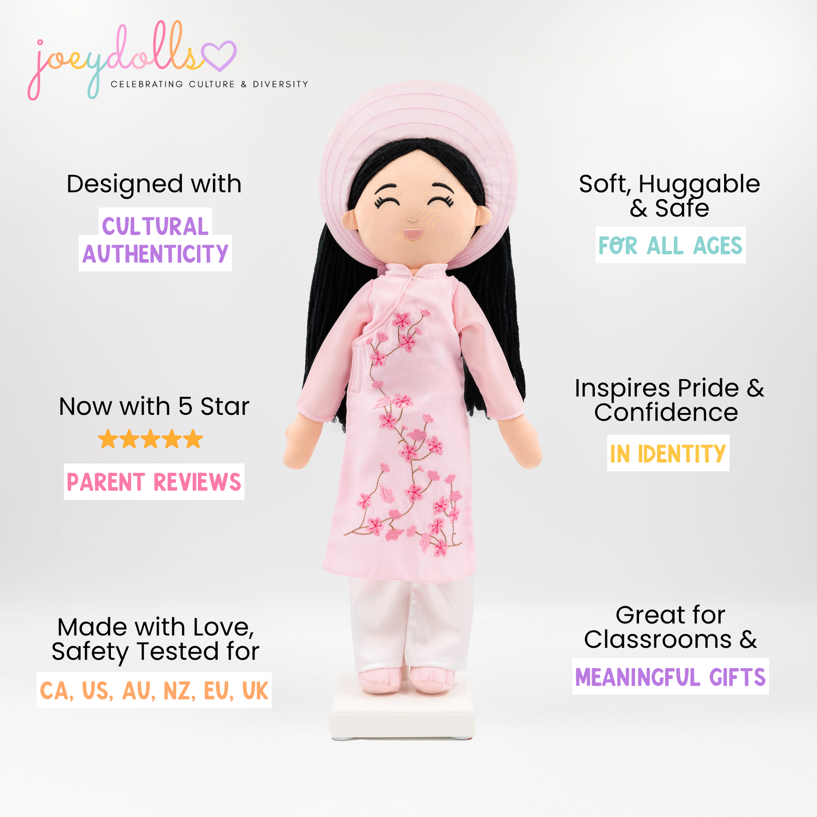 Joeydolls Vietnamese 'Thuong' Cultural Doll