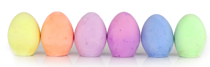 Kid Made Modern Neon Chalk Eggs - 6 pack