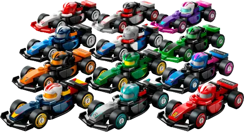 Lego F1 Collectible Race Cars (Box of 6) (66796)