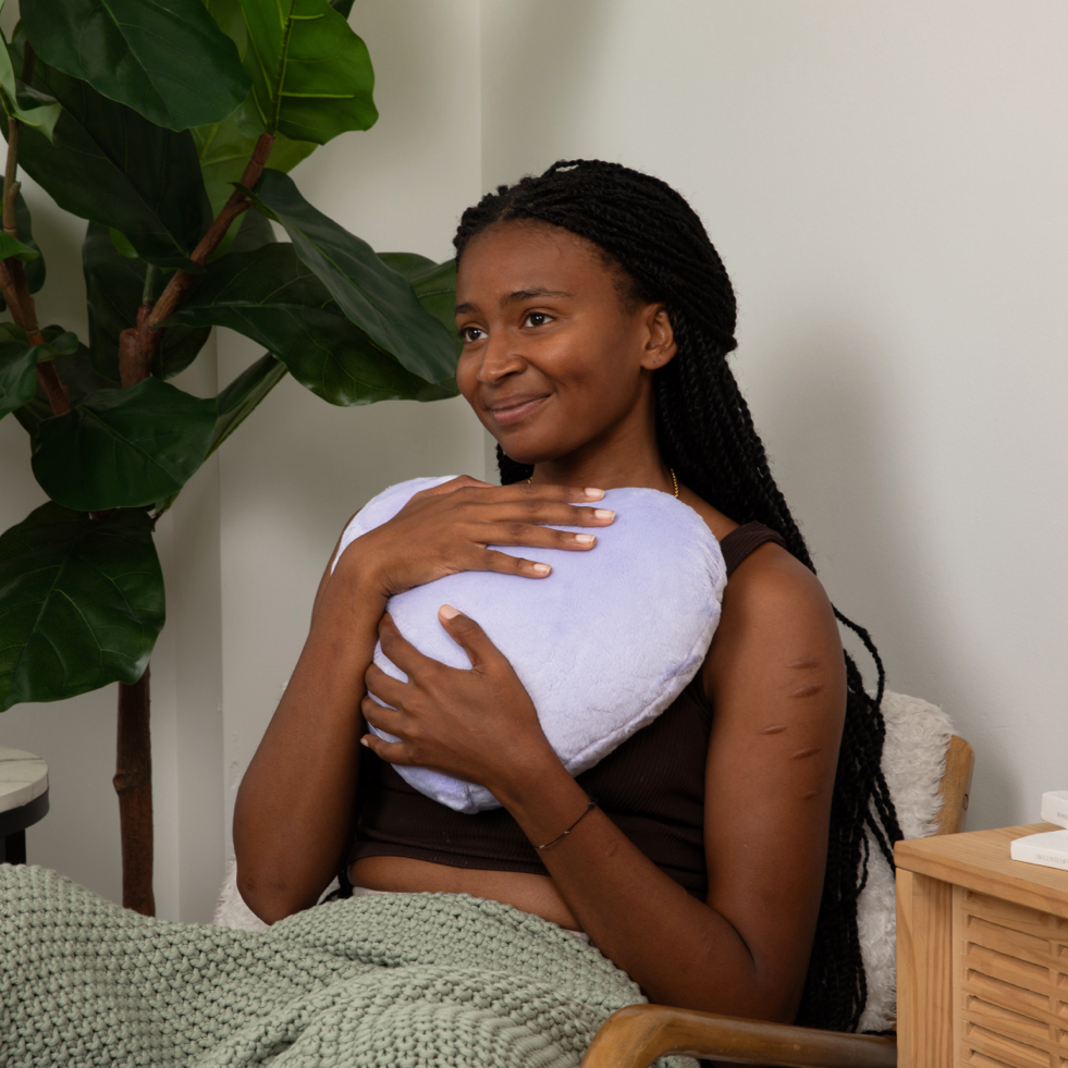 Hugimals Heart to Hug Lavender Weighted Pillow – Calming Heart-Shaped Sensory Pillow (Ages 2+)
