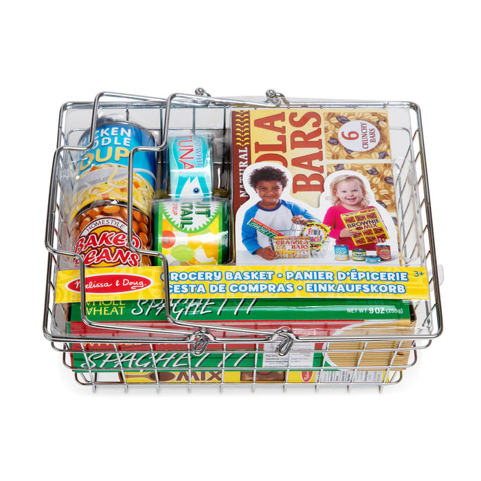 Let's Play House! Grocery Basket with Play Food