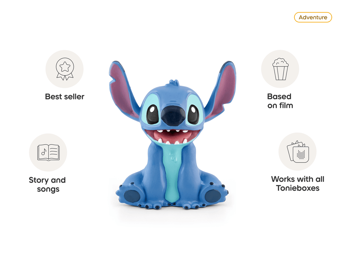 Tonies Disney Lilo & Stitch – Screen-Free Audio Tonie Figure with Stories & Songs for Kids (Ages 1+)