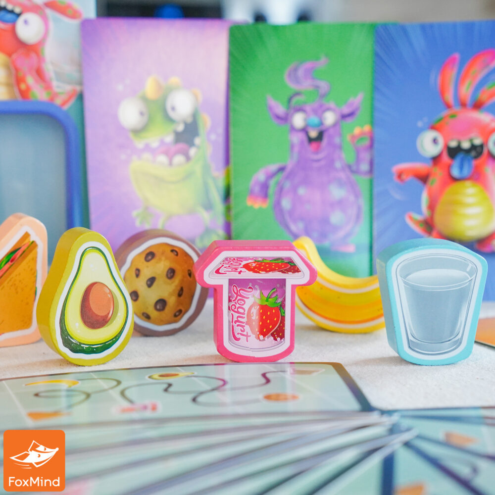 FoxMind Lunch Crunch – Fast Food Trail Path-Following Reflex Game (Ages 6+, 2–5 Players)