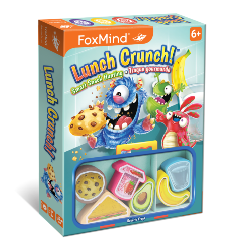 FoxMind Lunch Crunch – Fast Food Trail Path-Following Reflex Game (Ages 6+, 2–5 Players)