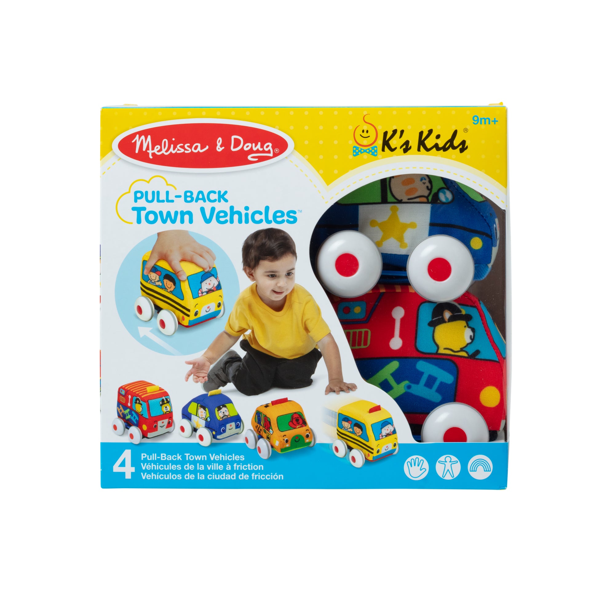 Melissa & Doug Pull Back Town Vehicles