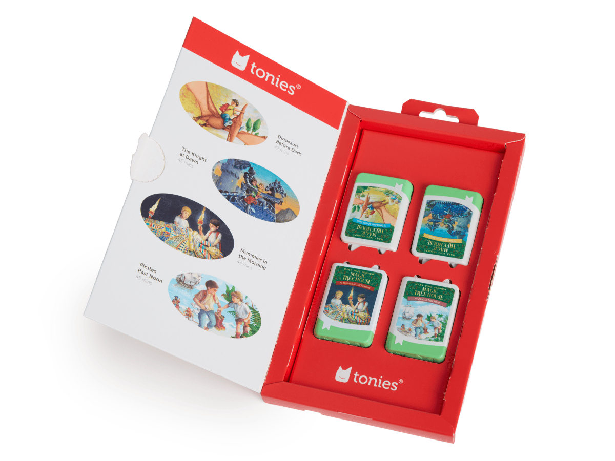 Tonies Book Tonie Magic Tree House Book Tonie 4-Pack – Screen-Free Audio Companion for Kids' Books (Ages 5+)
