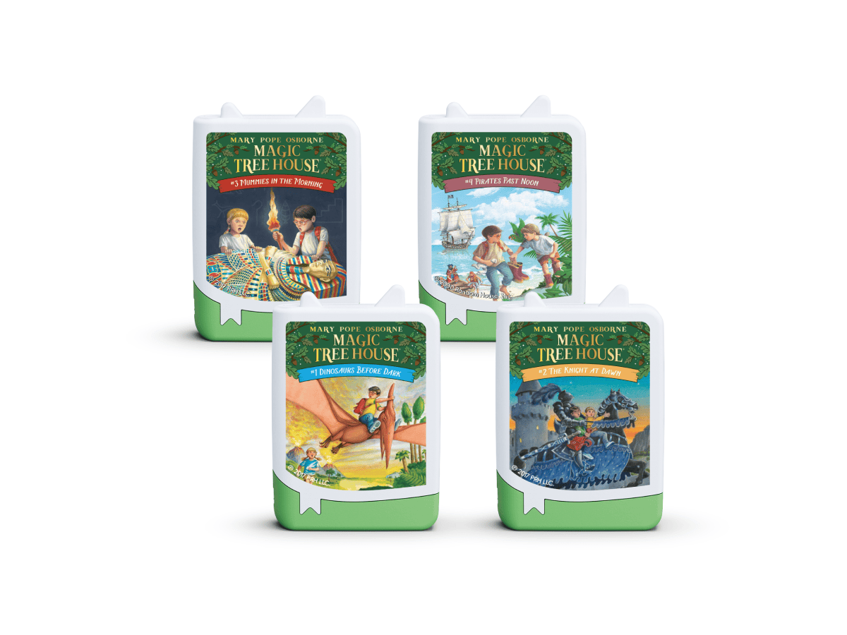 Tonies Book Tonie Magic Tree House Book Tonie 4-Pack – Screen-Free Audio Companion for Kids' Books (Ages 5+)