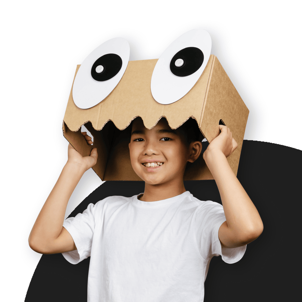 MakeDo Deco-Props Googlies 21-Pack – Wobbly Eye Decorations for Cardboard Characters (Ages 4+)