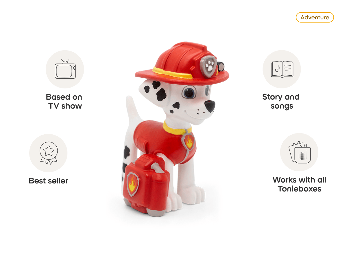 Tonies PAW Patrol Marshall – Screen-Free Audio Tonie Figure for Kids (Ages 1+)