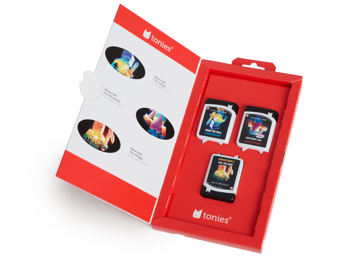 Tonies Book Tonie Minecraft Book Tonie 3-Pack – Screen-Free Audio Companion for Kids' Books (Ages 5+)