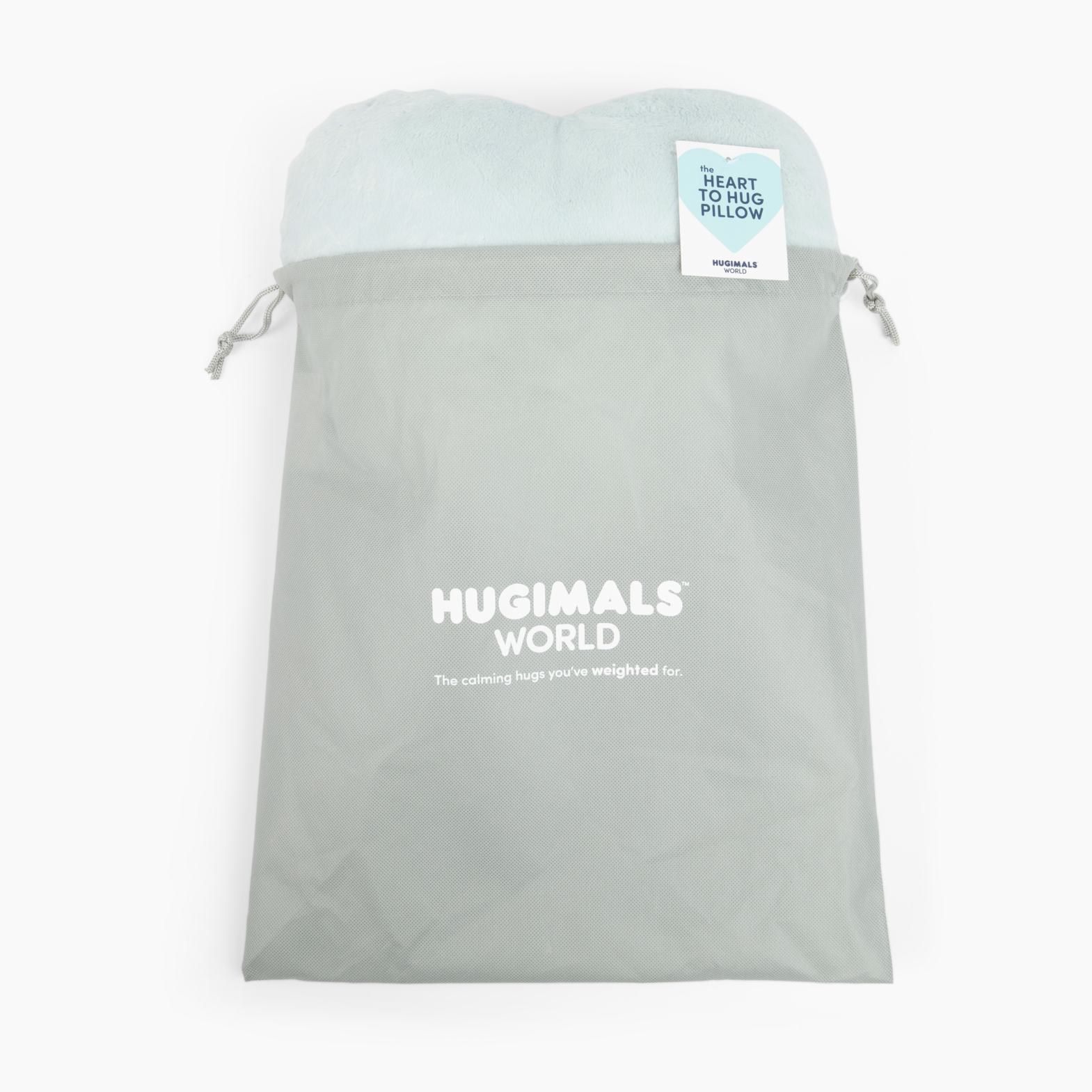Hugimals Heart to Hug Mist Weighted Pillow – Calming Heart-Shaped Sensory Pillow (Ages 2+)