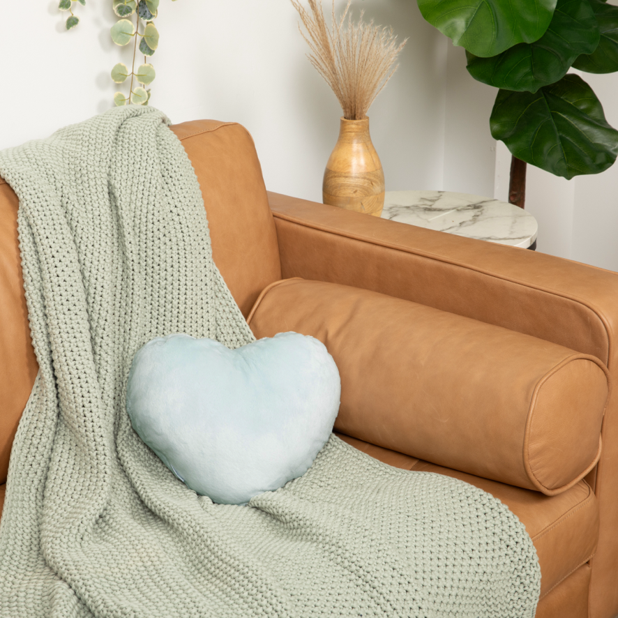 Hugimals Heart to Hug Mist Weighted Pillow – Calming Heart-Shaped Sensory Pillow (Ages 2+)