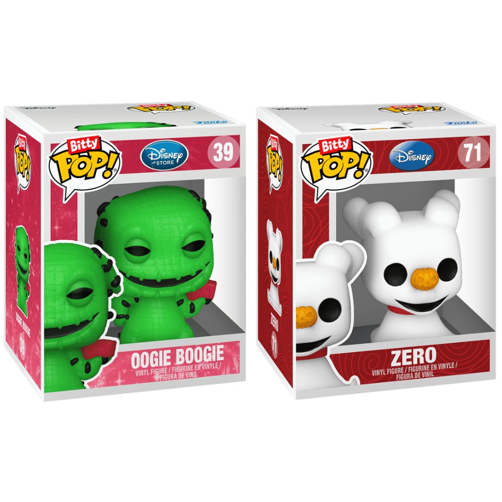 Funko Bitty Pop! The Nightmare Before Christmas – Oogie Boogie & Zero 2-Pack Mini Vinyl Figures (Ages 3+)