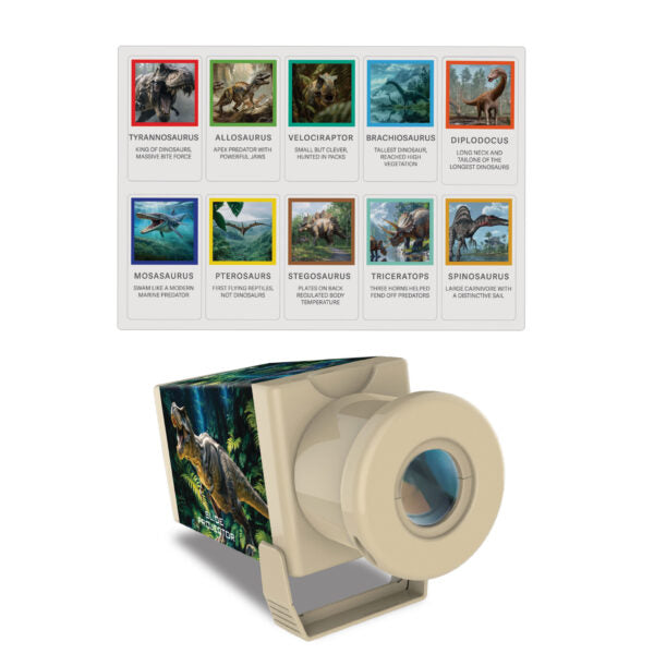 4M KidzLabs Ancient Dinosaurs Slide Projector – Kids Paleontology Science Toy (Ages 5+)