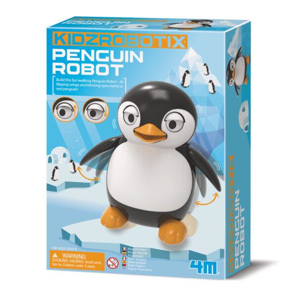 4M Penguin Robot Kit – Build Your Own Walking Penguin Robot with Flipping Wings & Blinking Eyes (Ages 6+)