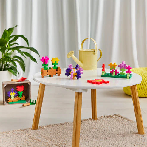 Plus Plus BIG Activity Flowers Set – 40 Large Building Pieces with Baseplate & Activity Booklet (Ages 2+)