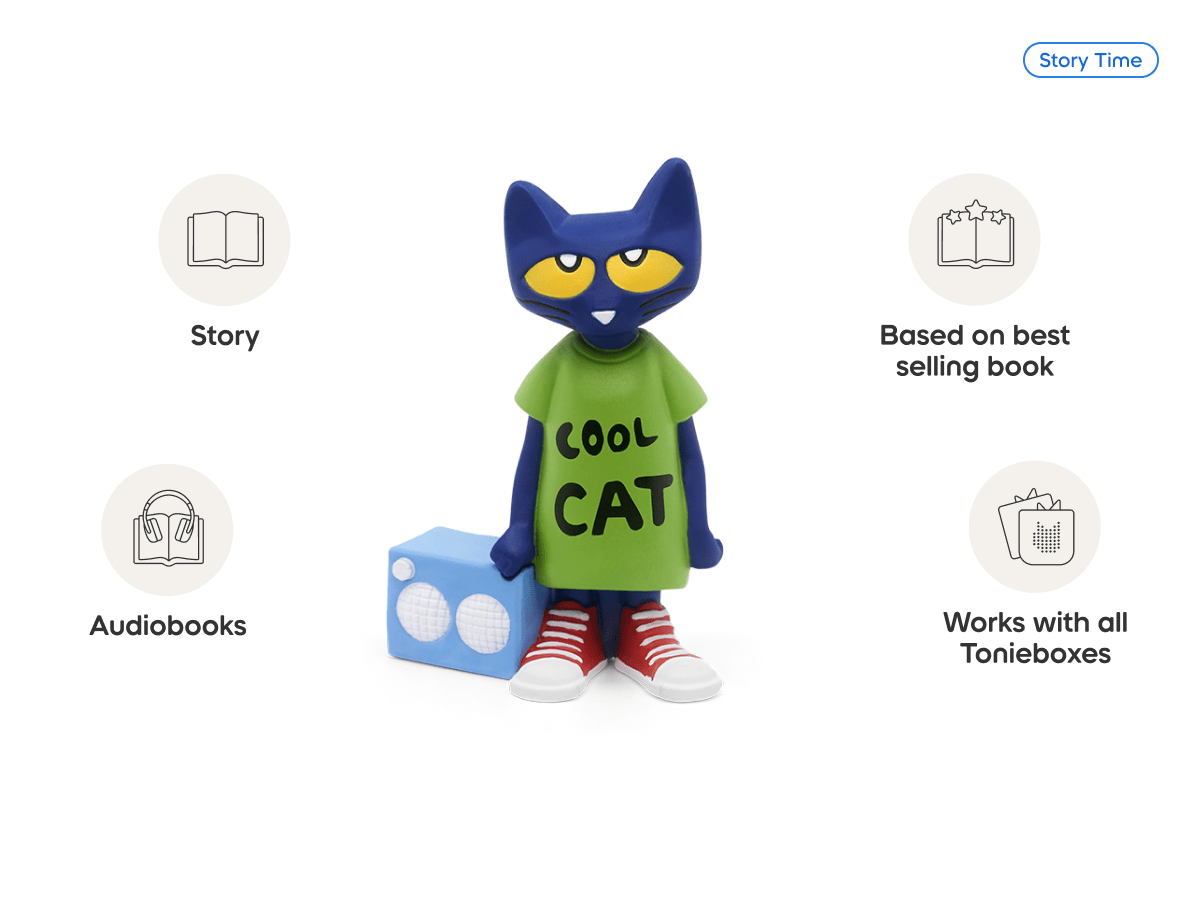Tonies Pete the Cat – Screen-Free Audio Tonie Figure for Kids (Ages 1+)