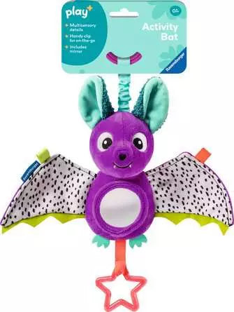 Ravensburger Play+ Baby Activity Bat – Sensory Bat Toy for Infants (Ages 0+)