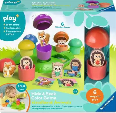 Ravensburger Play+ Woodland Animals Colour Game – Matching & Sorting Game (Ages 2+)