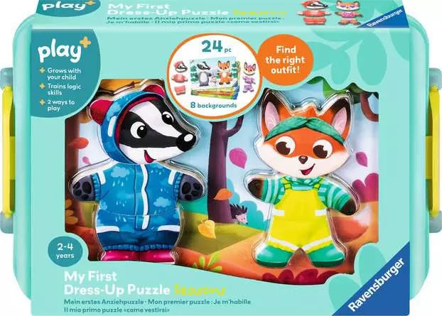 Ravensburger Play+ Dress-Up Seasons Puzzle – Four Seasons Mix & Match Learning Puzzle (Ages 2+)