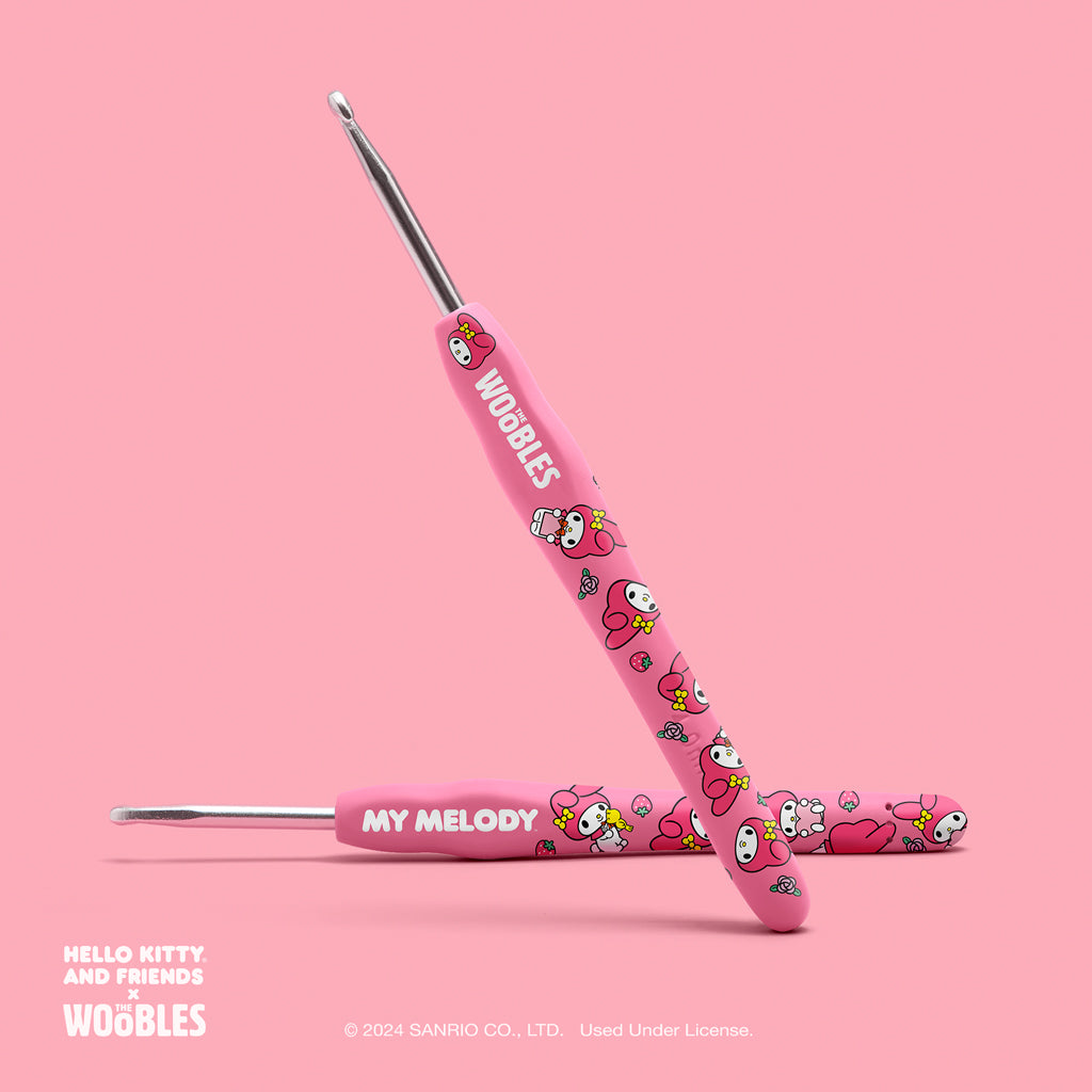 The Woobles My Melody Crochet Kit | Sanrio Beginner Amigurumi Kit for Ages 12+
