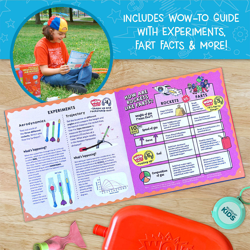 Thames & Kosmos Wow in the World Ultimate High-Flying Air Rocket – Stomp Launch Foam Rocket Set (Ages 6+)
