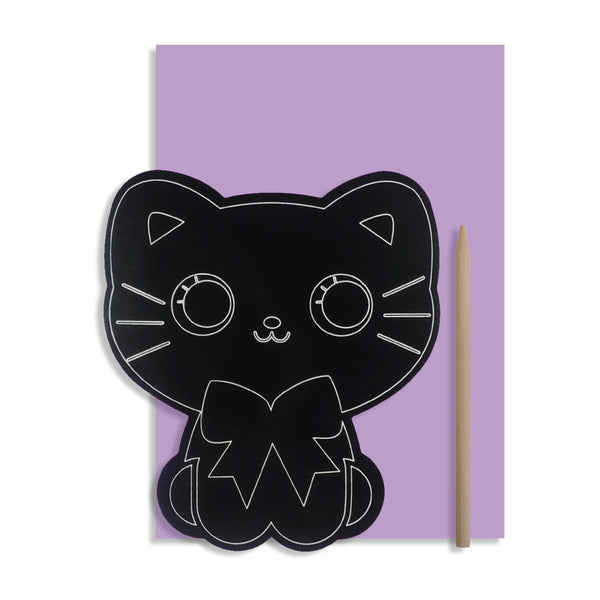 Pango Scratch Art Card - Cat