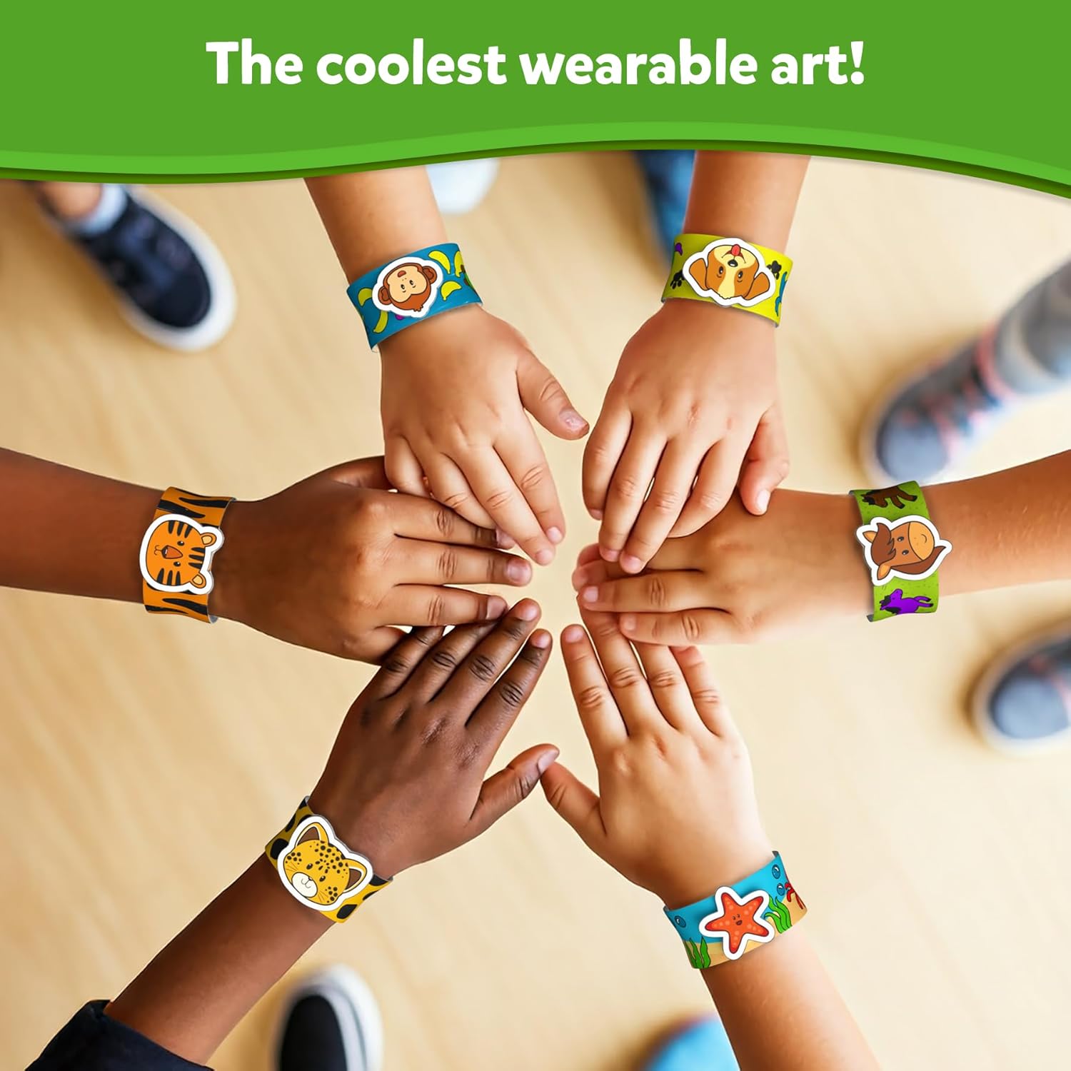 Skillmatics Snap Bandz: Animal Friends – DIY Wearable Snap Bracelet Kit