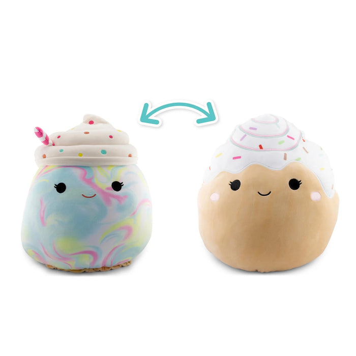 Squishmallows 12" Flip-O-Mallows - Kelen the Frappe & Rease the Cinnamon Roll