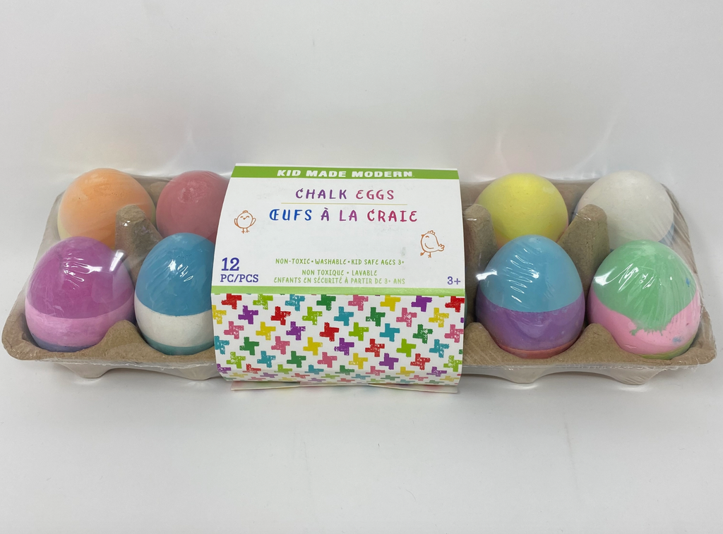 Kid Made Modern 3 Colored Egg Chalk - 12 pack