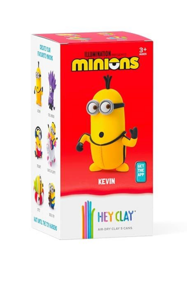 Hey Clay Kevin Minion 5-Can Air-Dry Clay Kit – Sculpt Kevin from Despicable Me (Ages 3+)