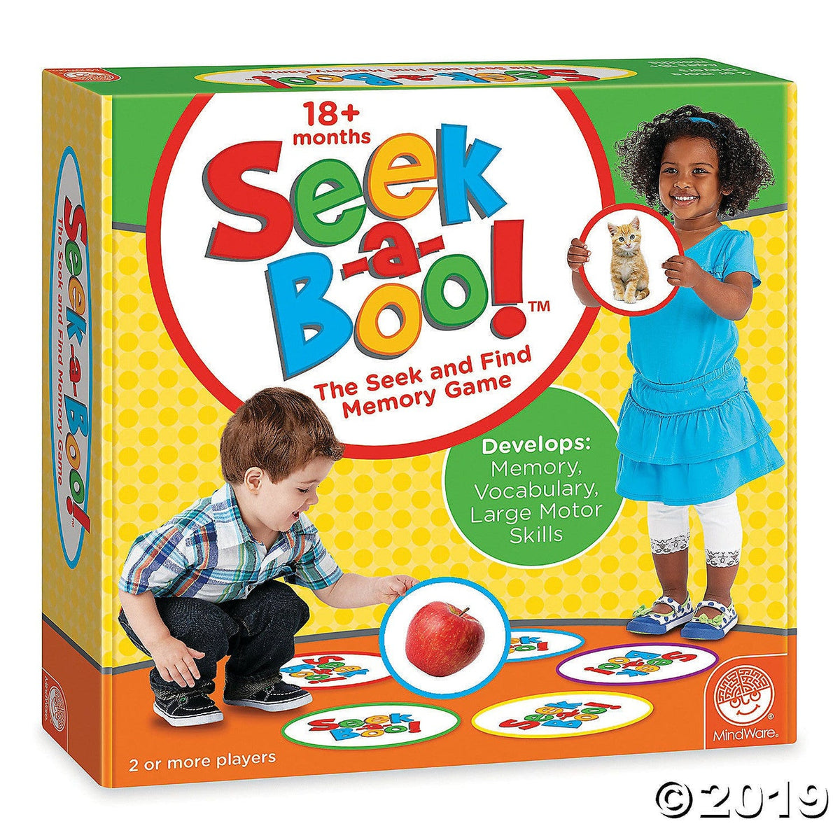 Mindware Seek-a-Boo On the Go – Award-Winning Portable Toddler Memory Matching Game (Ages 2+)