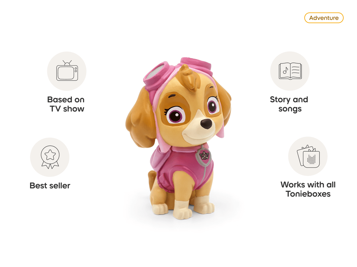 Tonies PAW Patrol Skye – Screen-Free Audio Tonie Figure for Kids (Ages 1+)