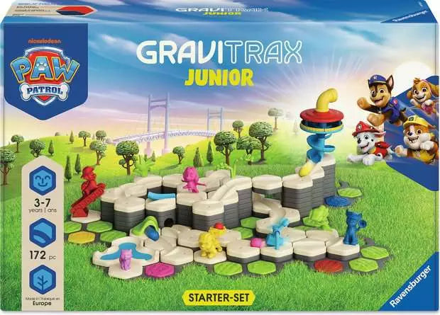 Ravensburger GraviTrax Junior PAW Patrol XXL Set – Deluxe Marble Run Playset for Kids (Ages 3+)