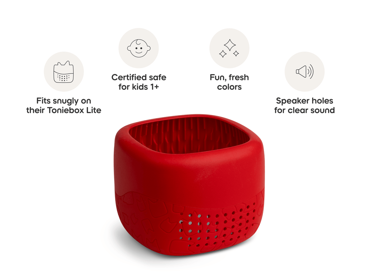Tonies Toniebox 2 Lite Box Cover Sunset Red – Personalisation Cover for Toniebox (Ages 1+)