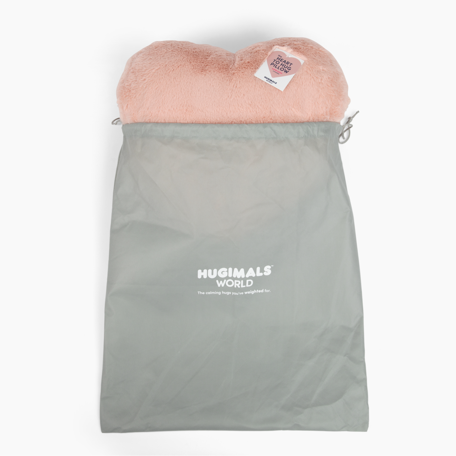 Hugimals Super Sized Heart to Hug Antique Rose Weighted Pillow – Large Calming Pillow (Ages 2+)