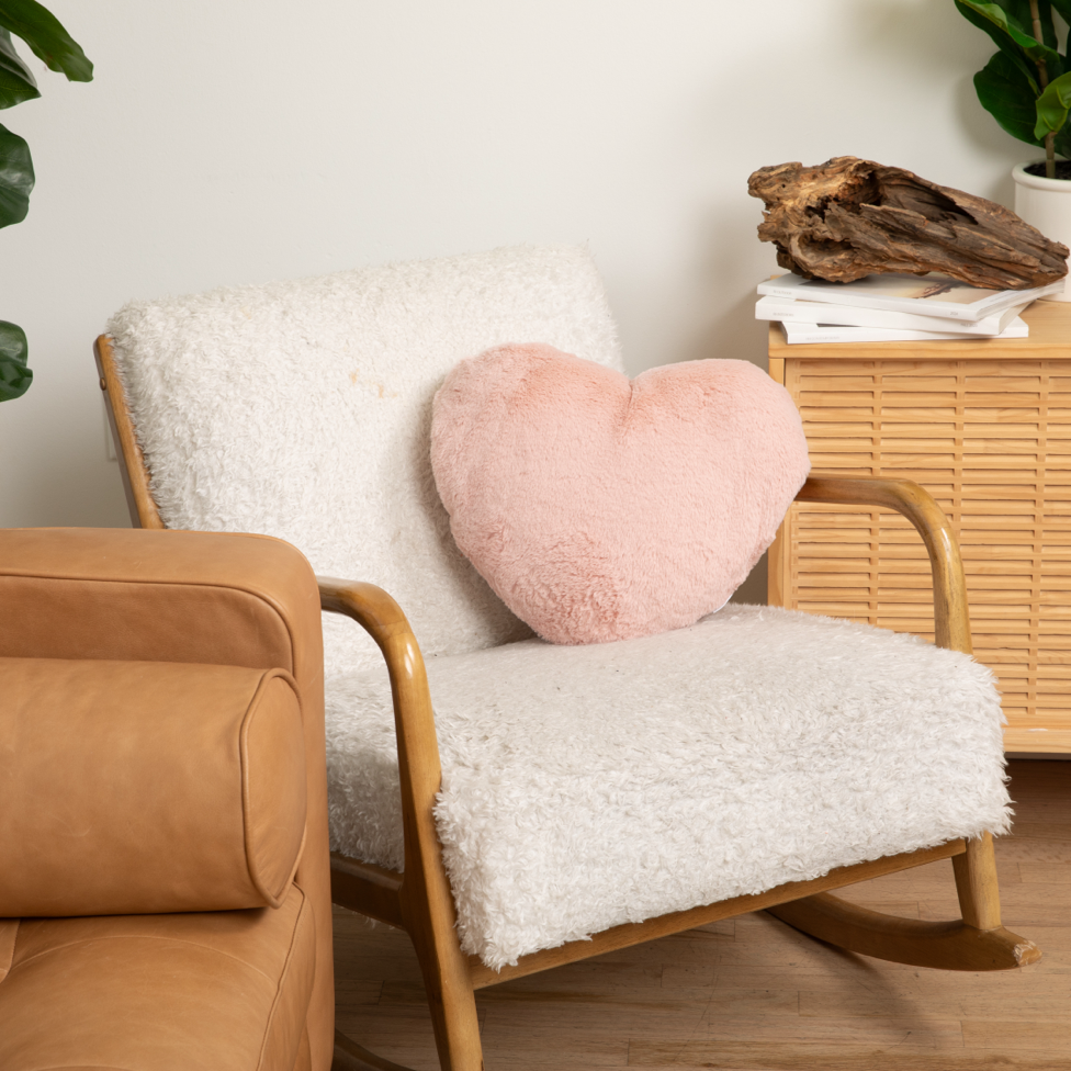 Hugimals Super Sized Heart to Hug Antique Rose Weighted Pillow – Large Calming Pillow (Ages 2+)