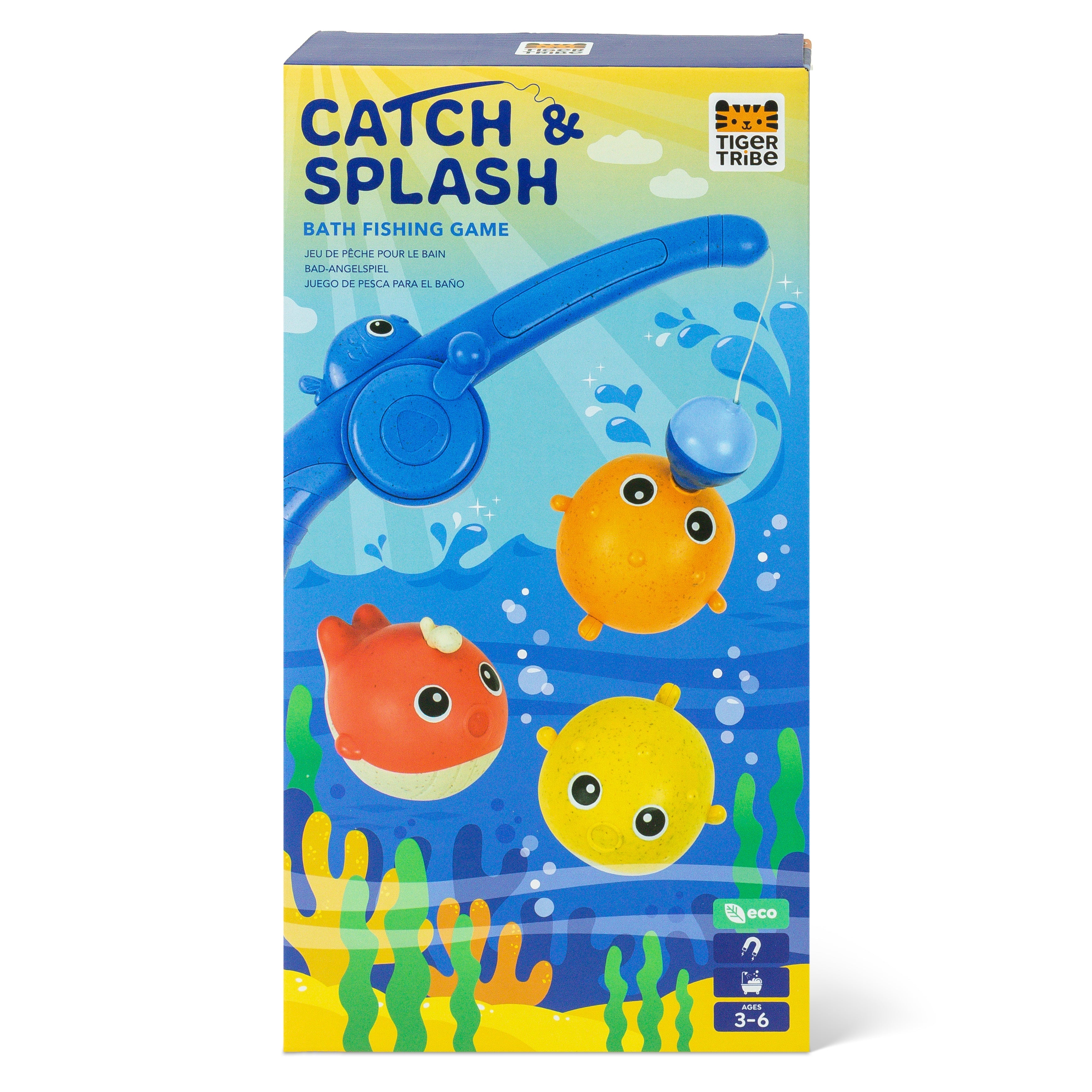 Tiger Tribe Catch & Splash Bath Fishing Game – Toddler Bath Toy