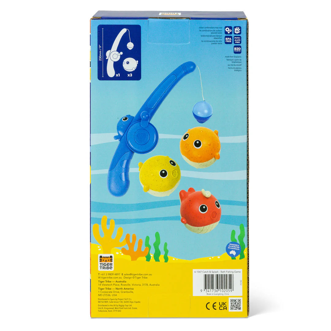 Tiger Tribe Catch & Splash Bath Fishing Game – Toddler Bath Toy