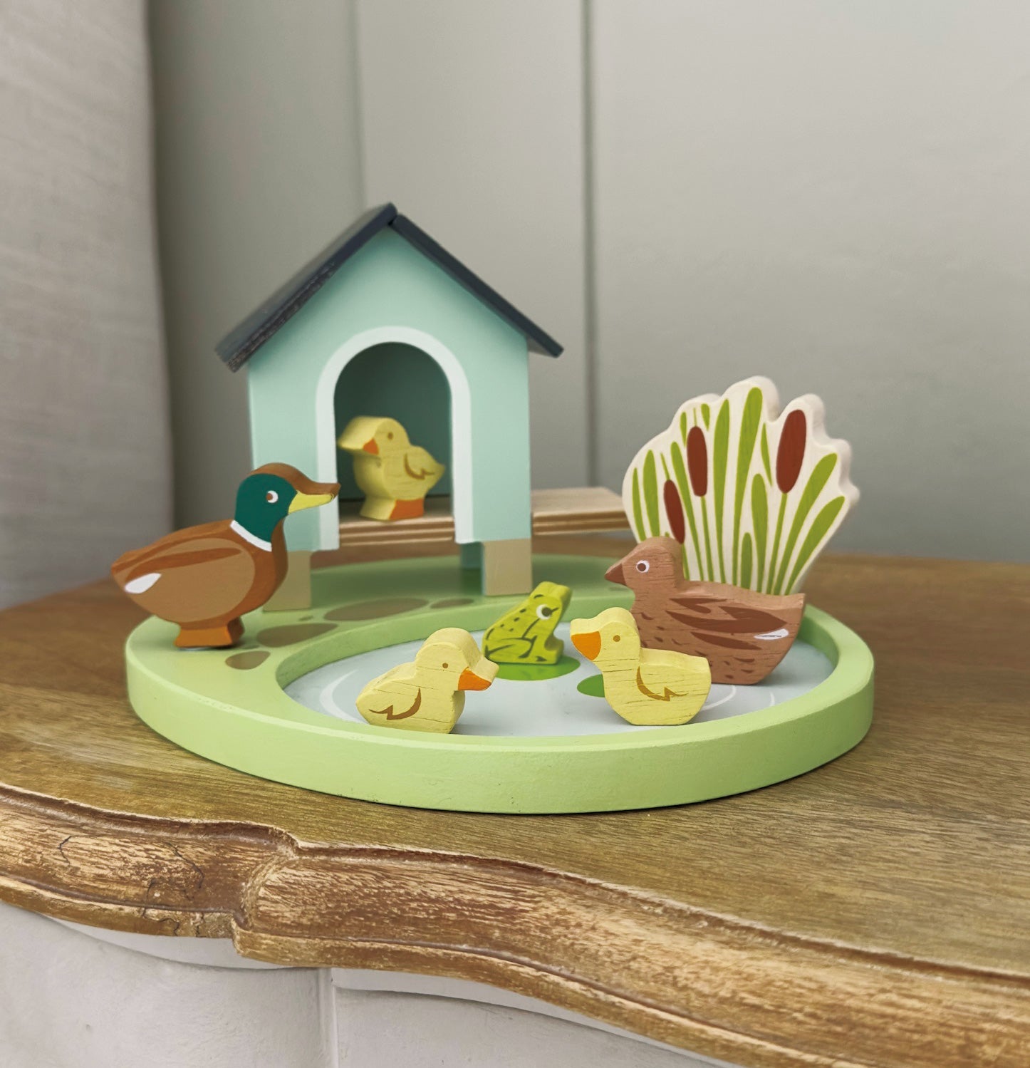 Tender Leaf Toys Duck House Pet Set – Wooden Animal Pretend Play Toy