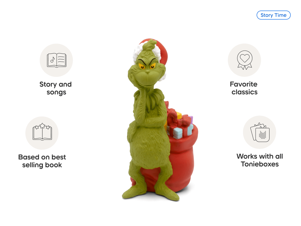 Tonies Dr. Seuss The Grinch – Screen-Free Audio Tonie Figure for Kids (Ages 1+)
