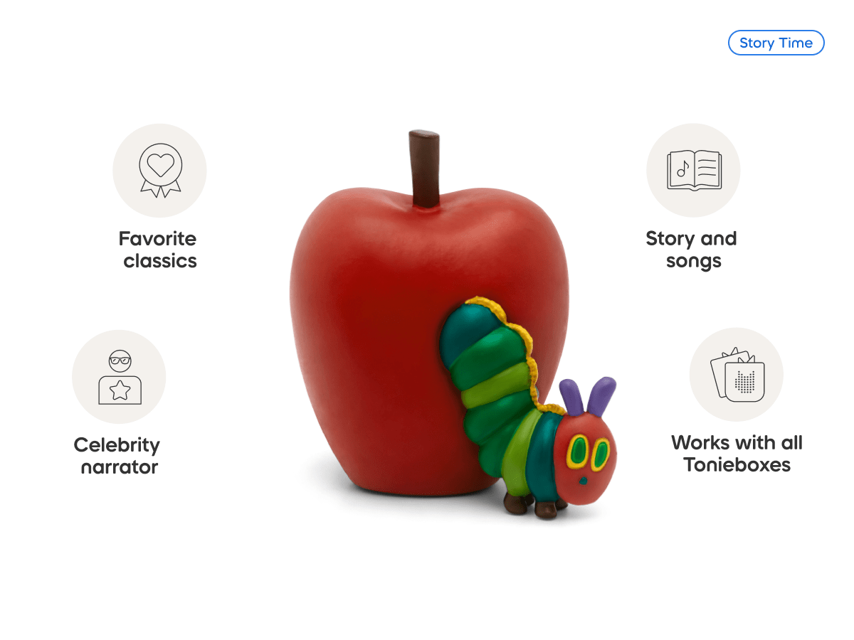 Tonies Eric Carle Very Hungry Caterpillar – Screen-Free Audio Tonie Figure for Kids (Ages 1+)