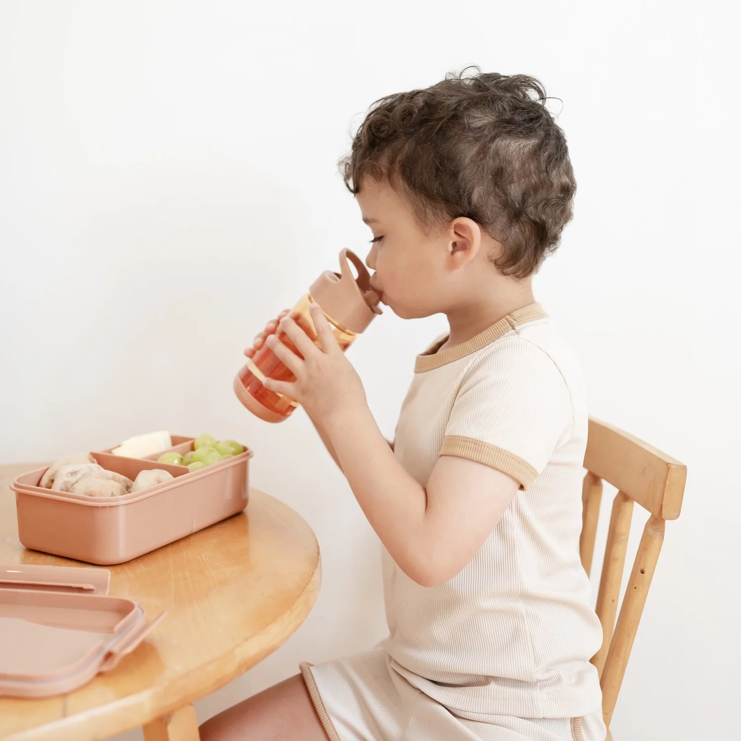 3 Sprouts Recycled Plastic Water Bottle - Rust