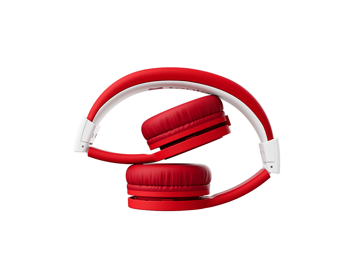 Tonies Toniebox 2 Wired Headphones Sunset Red – Volume-Limiting Kids Headphones for Toniebox 2 (Ages 1+)