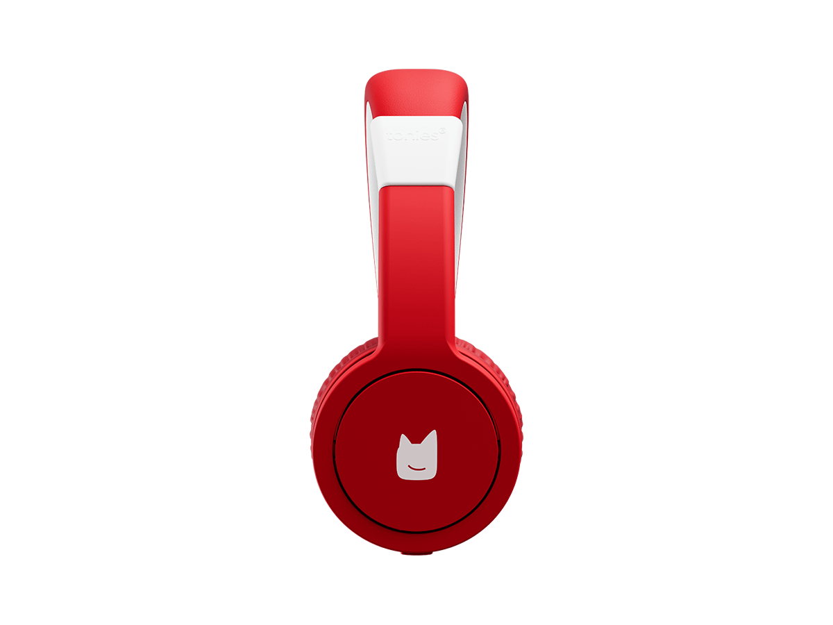 Tonies Toniebox 2 Wired Headphones Sunset Red – Volume-Limiting Kids Headphones for Toniebox 2 (Ages 1+)
